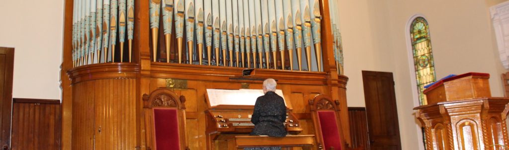 Pipe organ at SBC, part of our blended worship service